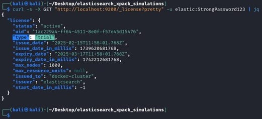 Figure 26. X-Pack upgrade confirmation (`basic` to `trial`)