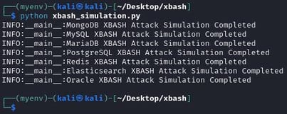Figure 31. The `xbash_simulation.py` output