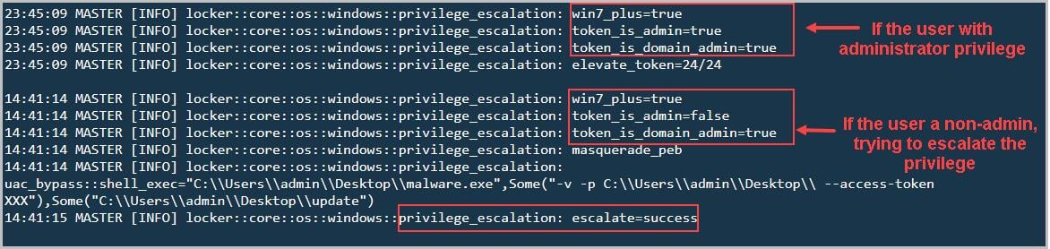 Figure 5 Privilege Escalation