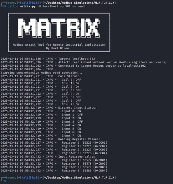 Figure 8 The MATRIX read attack module