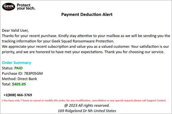 FakeOrderFraudEmailPicture6