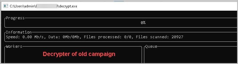 Figure 13 decrypter of old campaign