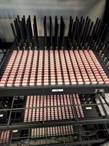 Figure 1. Secret Service Evidence photo showing multiple GSM gateway devices each supporting 256 SIM cards.