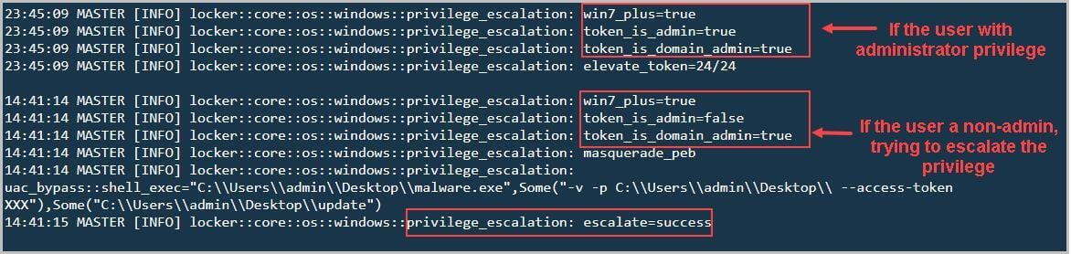 Figure 5 Privilege Escalation